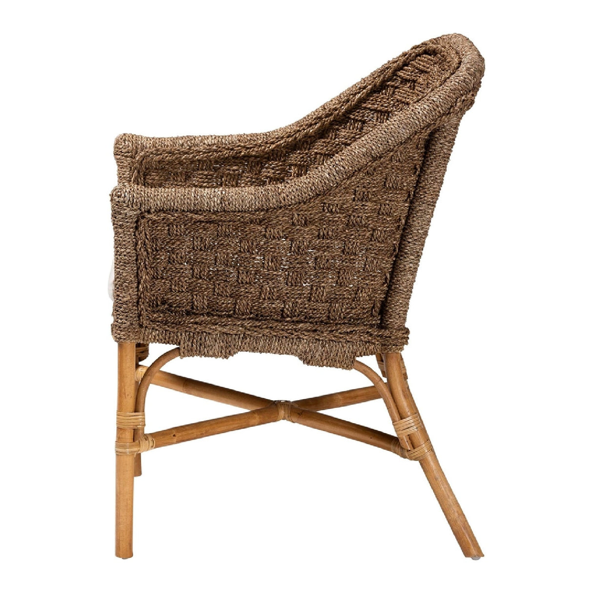 Modern European furniture - Woven Seagrass Bohemian Accent Chair - www.oroa.com