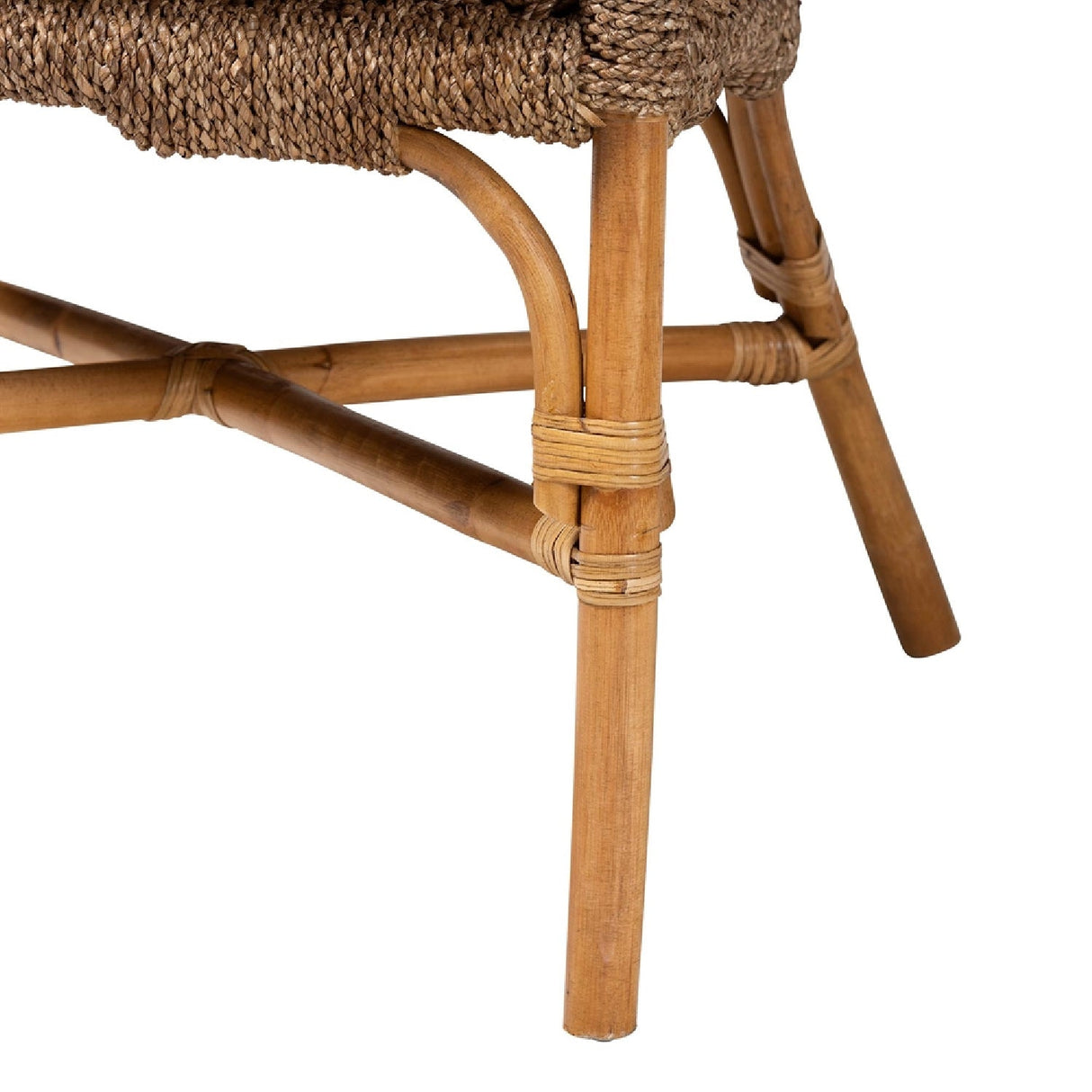 Modern European furniture - Woven Seagrass Bohemian Accent Chair - www.oroa.com