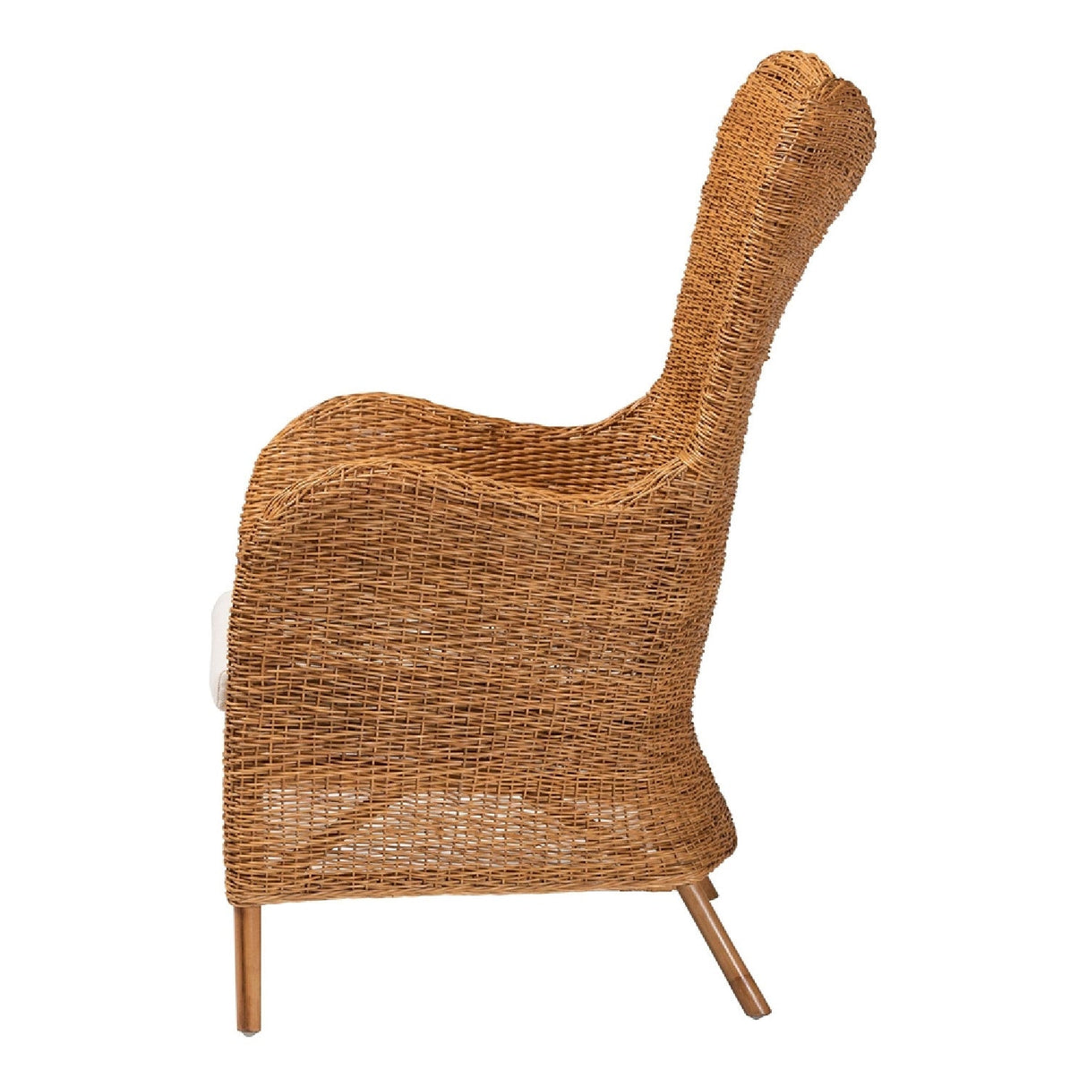 Modern European furniture - Tapered Back Rattan Accent Chair - www.oroa.com