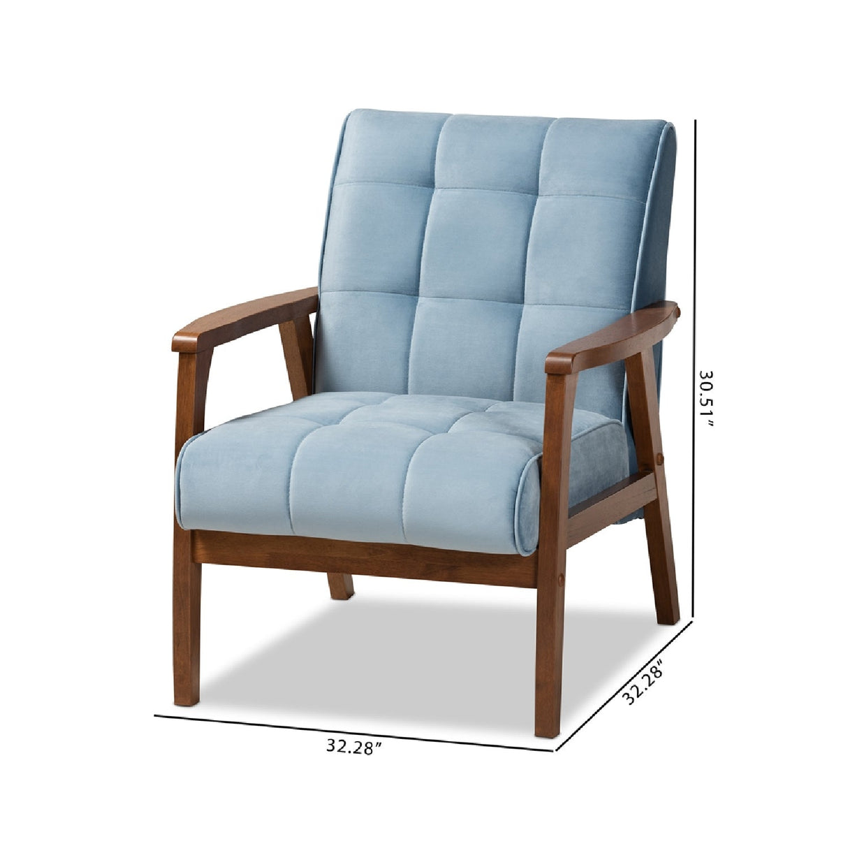 Tufted Velvet Accent Chair | Bali Loom Asta | Oroa.com