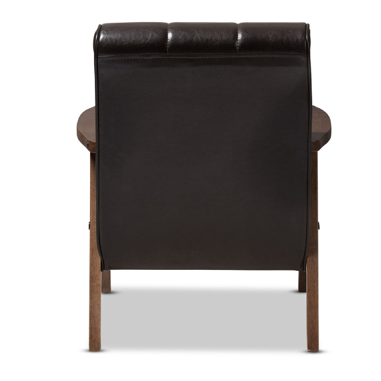 Modern European furniture - Brown Leather Inspired Club Chair - www.oroa.com | Oroa.com
