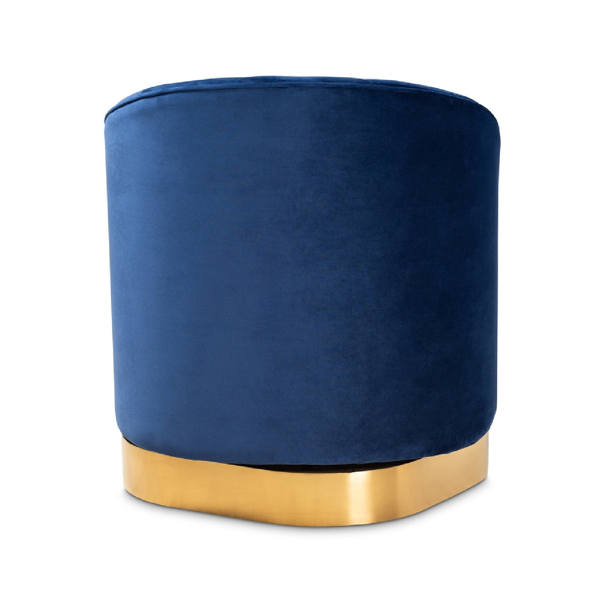 Modern European furniture - Blue Vevet Swivel Accent Chair - www.oroa.com
