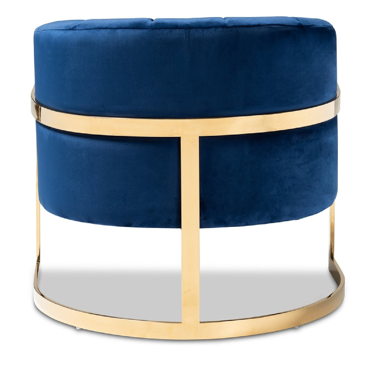 Modern European furniture - Blue Velvet Accent Chair - www.oroa.com