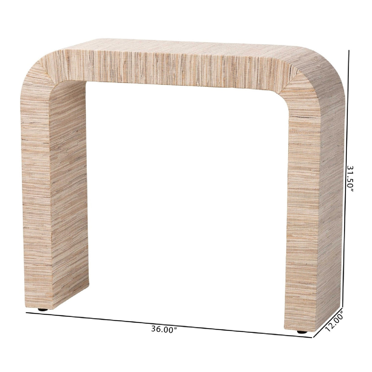 Modern European furniture - Woven Grasscloth Console Table - www.oroa.com | Oroa.com