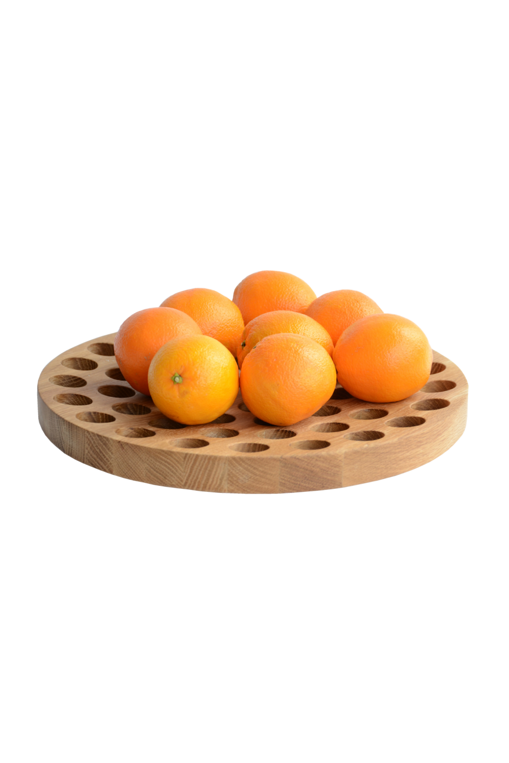Natural Oak Round Fruit Bowl | Wireworks Geo | Oroa.com