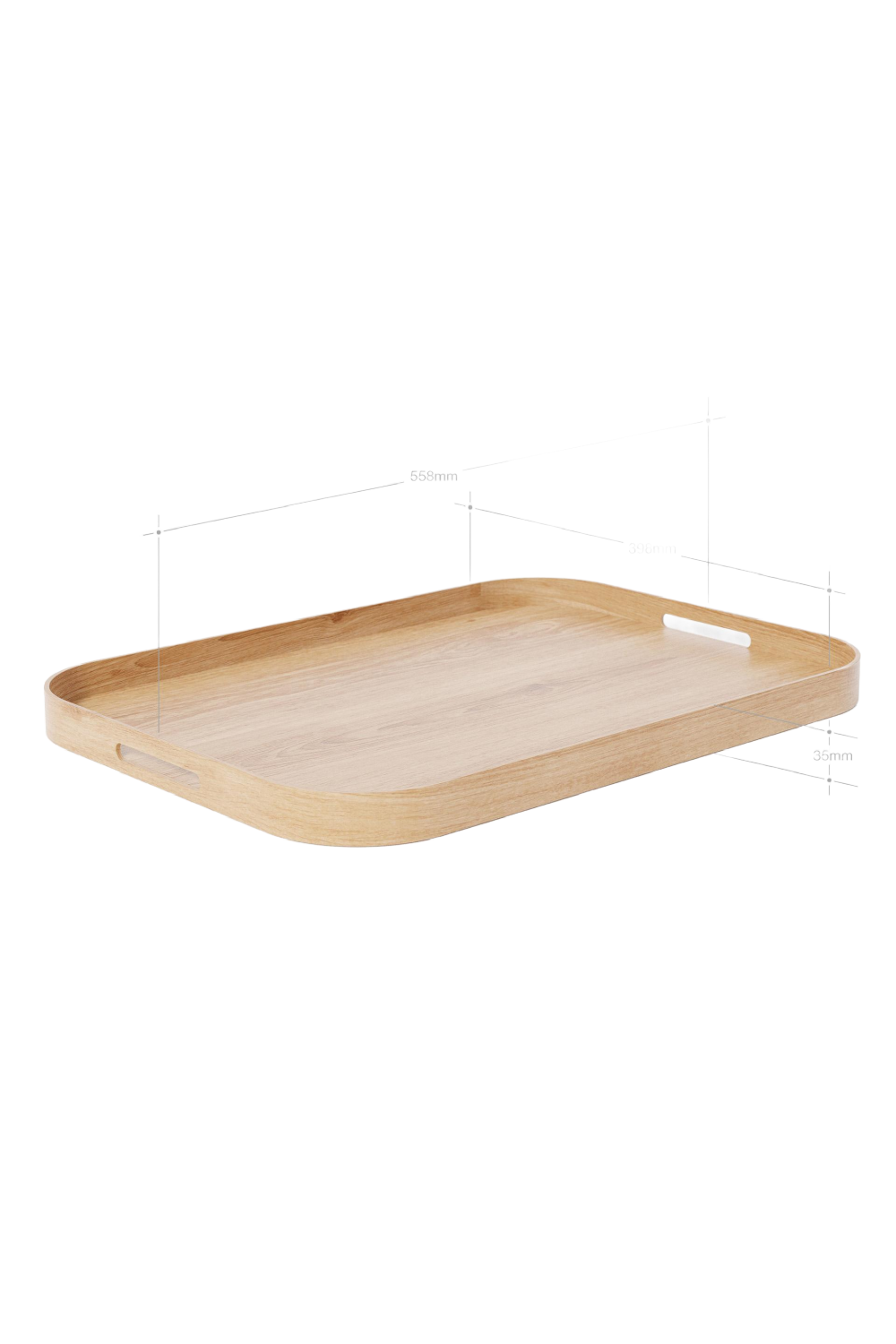 Matte Lacquered Rectangular Tray L | Wireworks Bellhop | Oroa.com