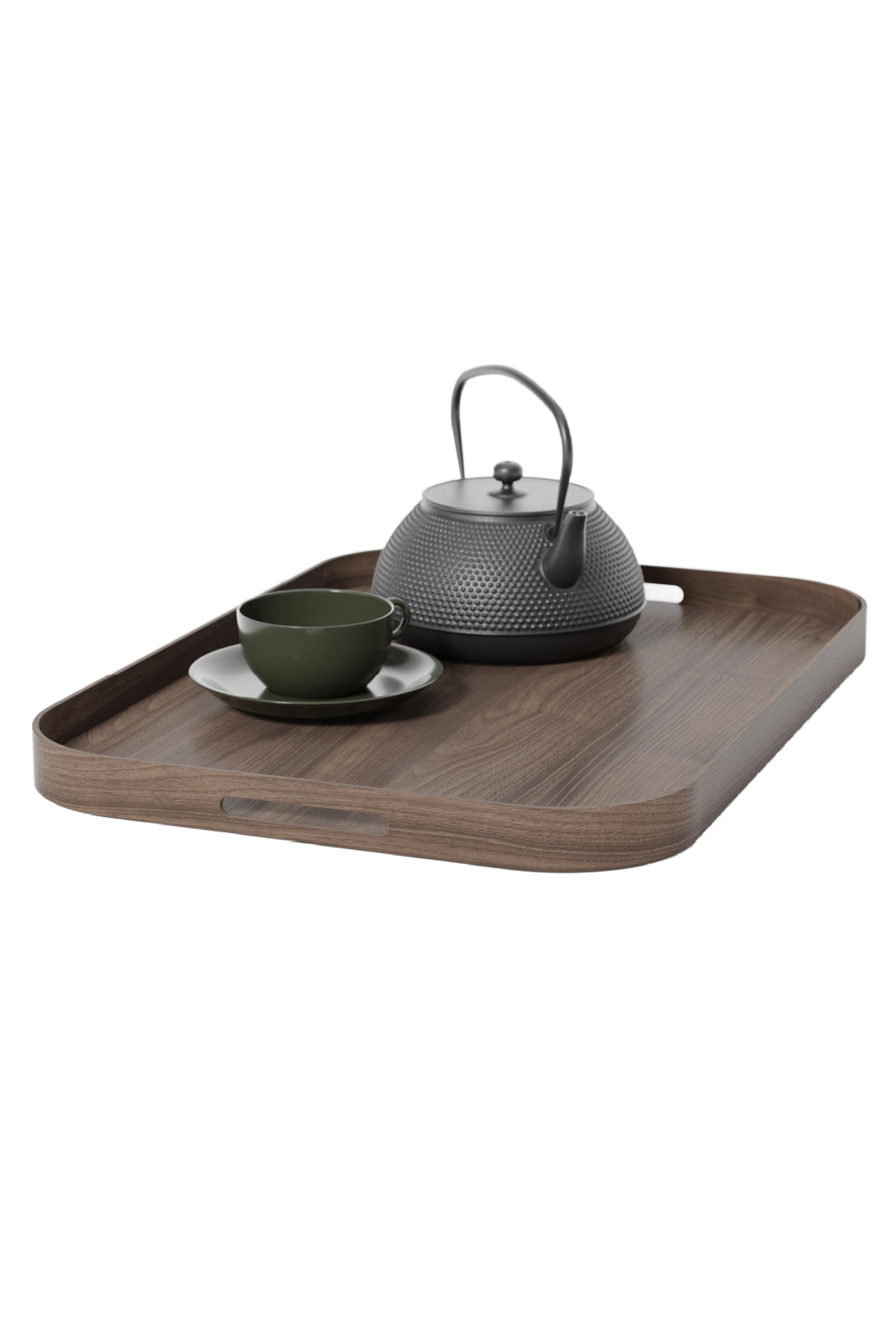 Matte Lacquered Rectangular Tray L | Wireworks Bellhop | Oroa.com