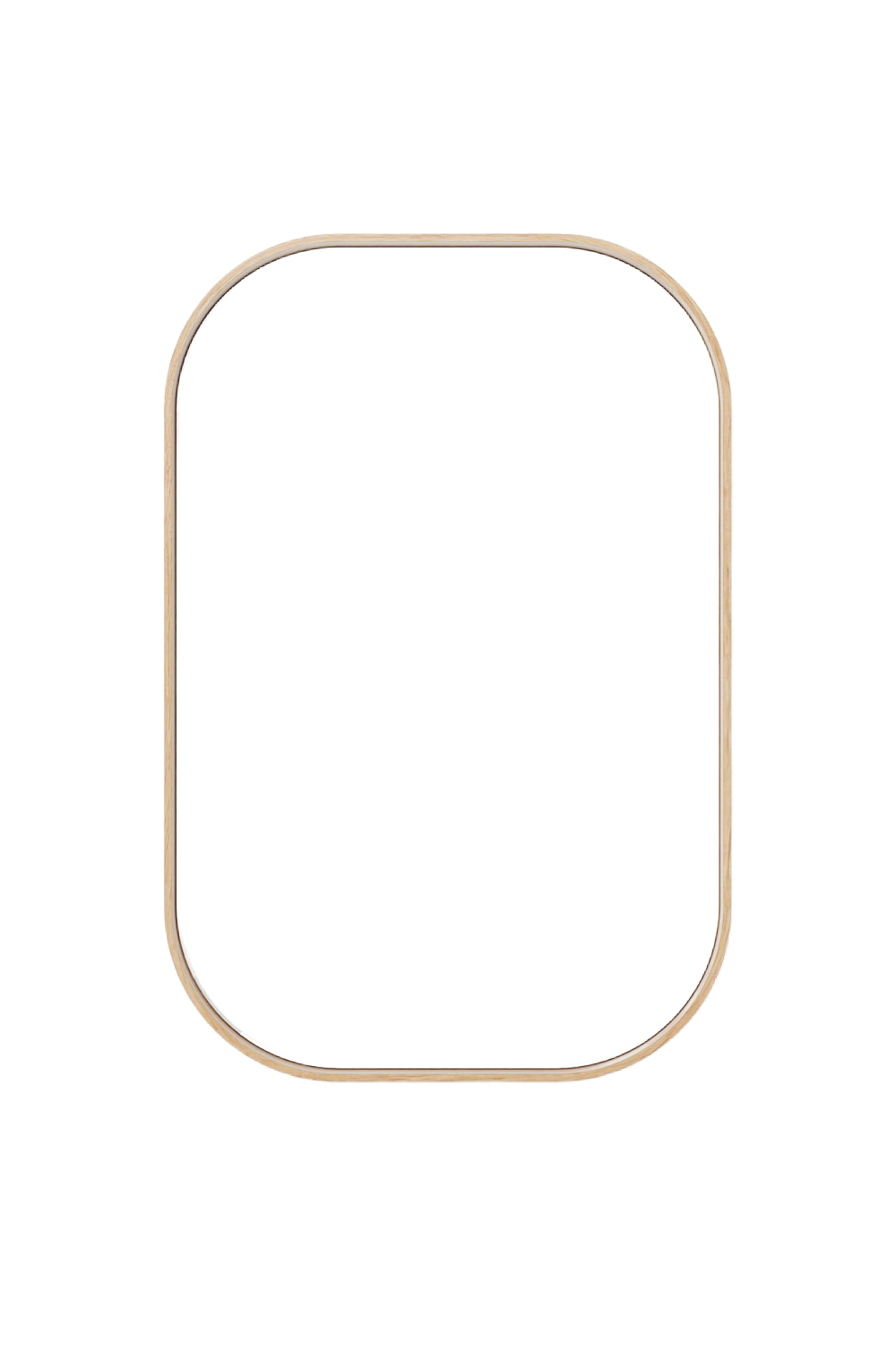 Natural Oak Rectangular Mirror | Wireworks Outlook | Oroa.com