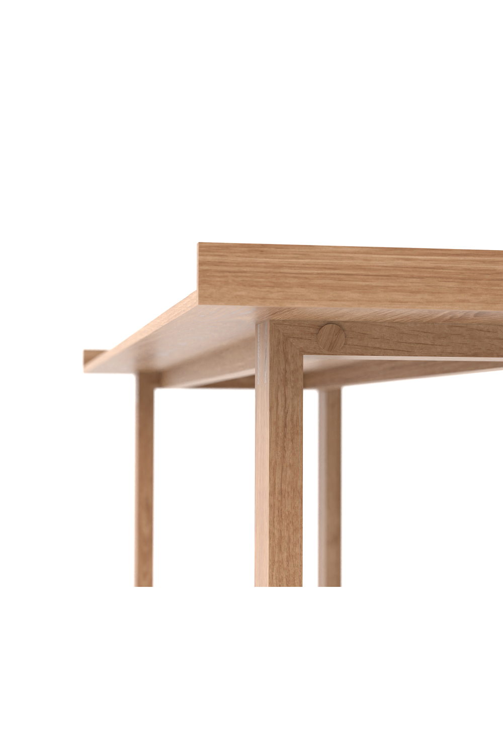 Oak Rectangular Slim Console Table | Wireworks | Oroa.com