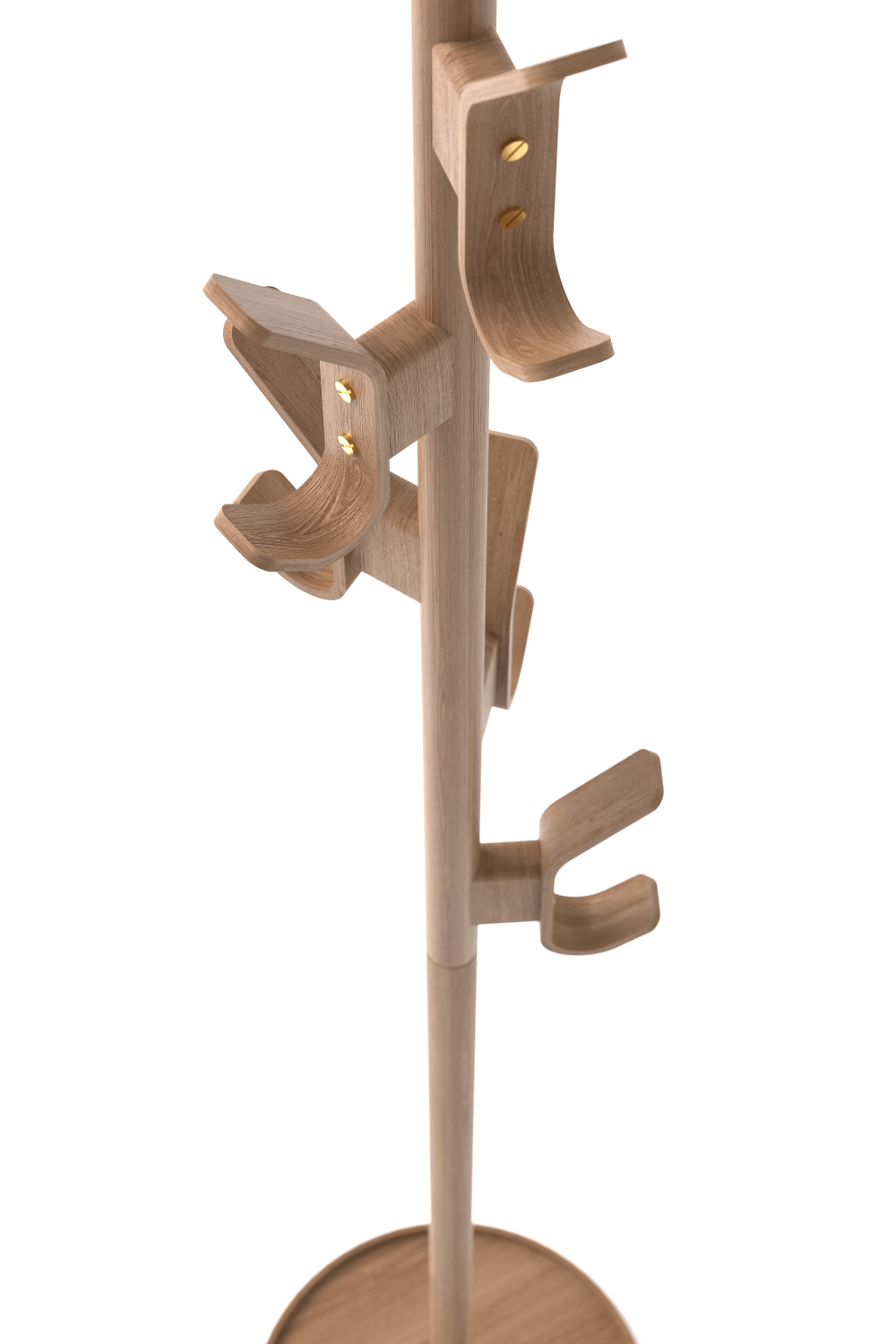 5-Hook Oak Coat Stand | Wireworks | Oroa.com