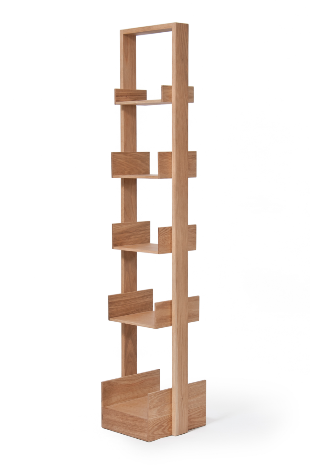 Wooden Five-Shelf Freestanding Bookcase | Wireworks Bookie | Oroa.com