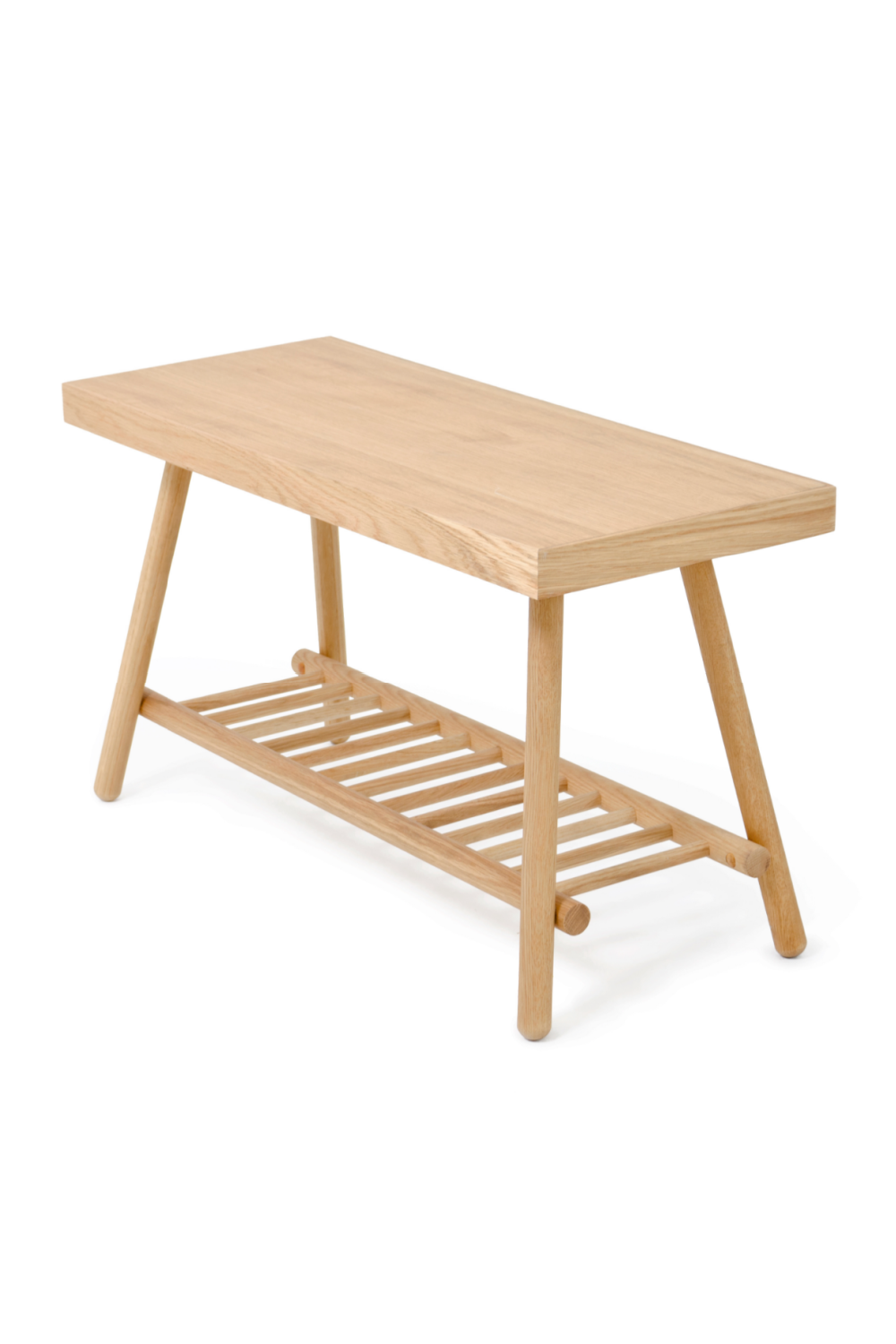 Oak Spindle Storage Bench | Wireworks | Oroa.com