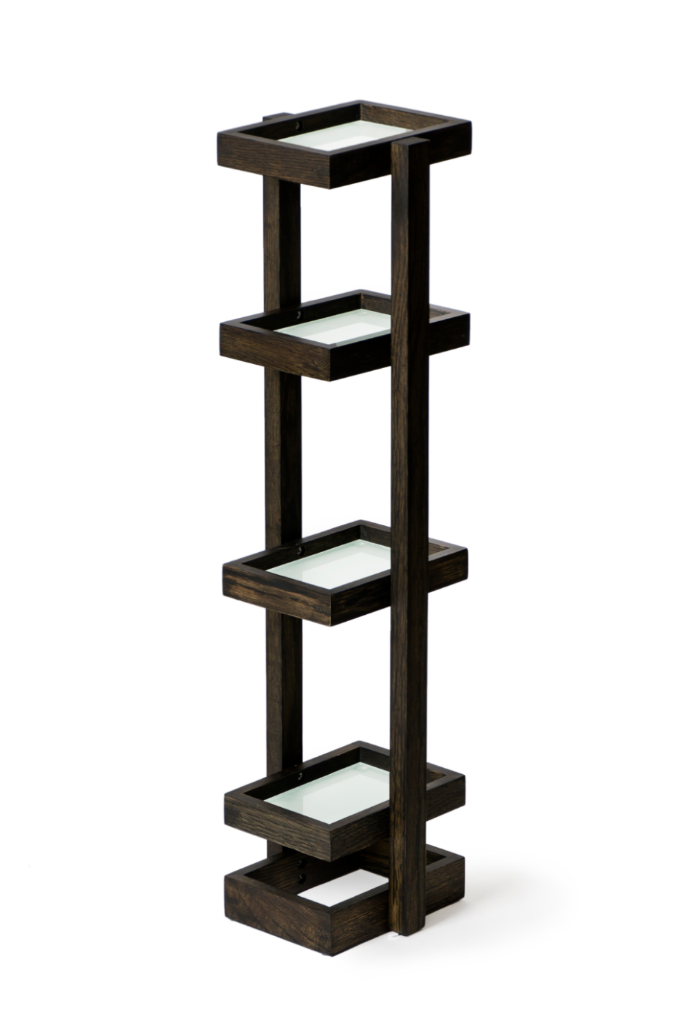 Freestanding Oak Bathroom Storage Tower | Wireworks Mezza | Oroa.com