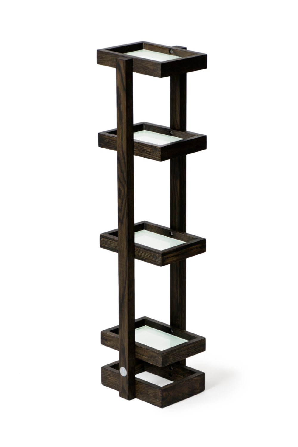 Freestanding Oak Bathroom Storage Tower | Wireworks Mezza | Oroa.com