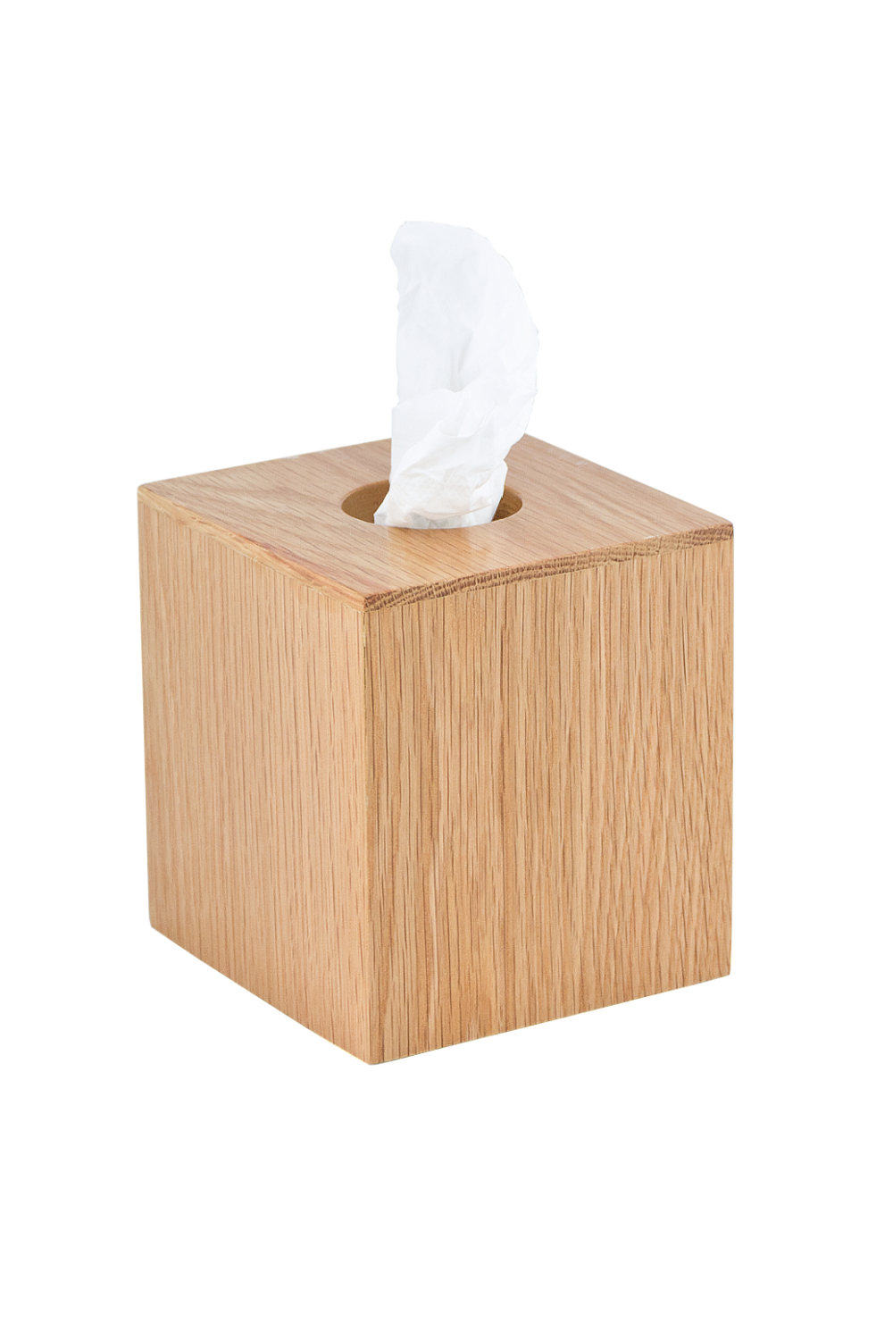 Square Oak Tissue Box Cover | Wireworks Mezza | Oroa.com