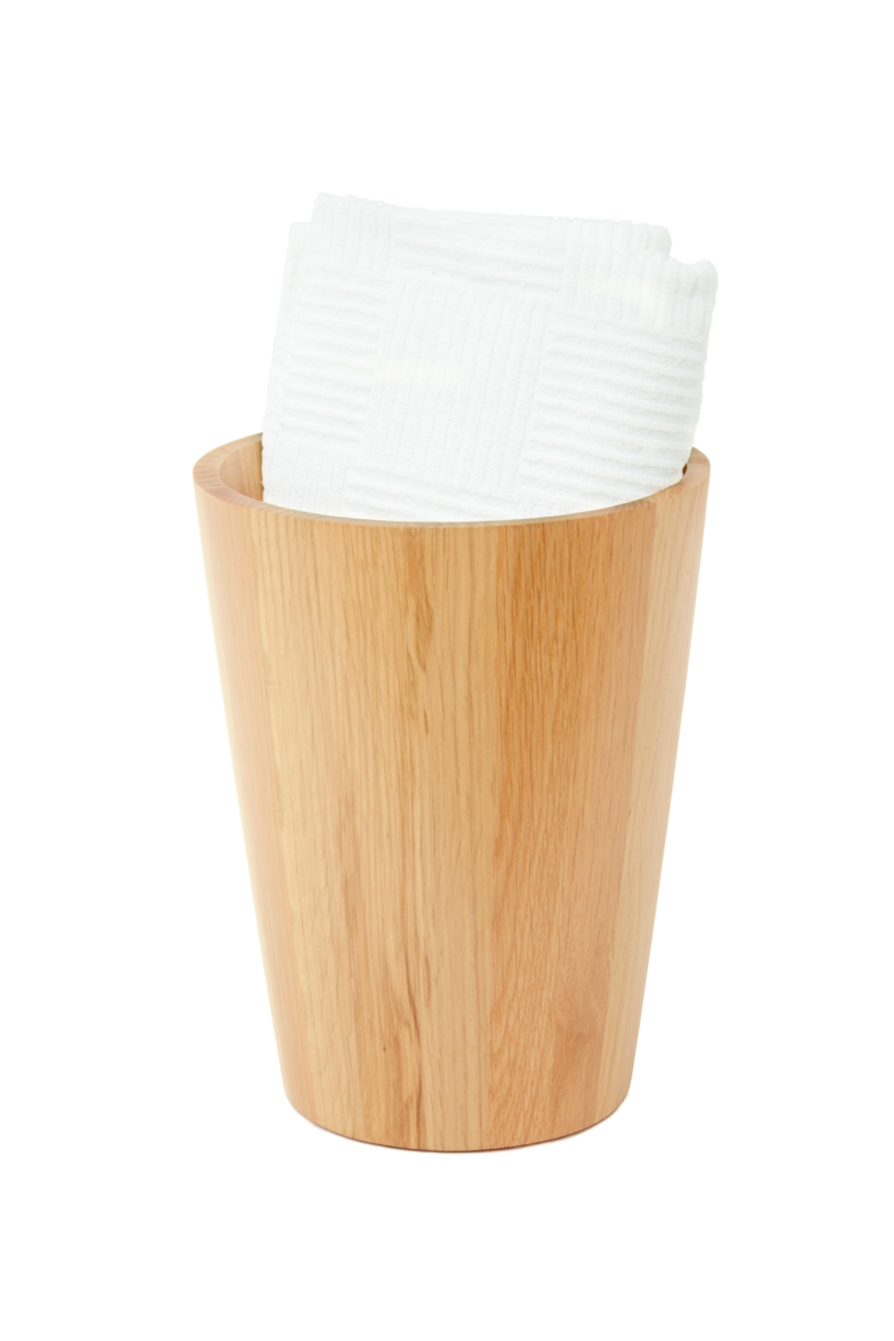 Round Oak Bathroom Bin | Wireworks Mezza | Oroa.com