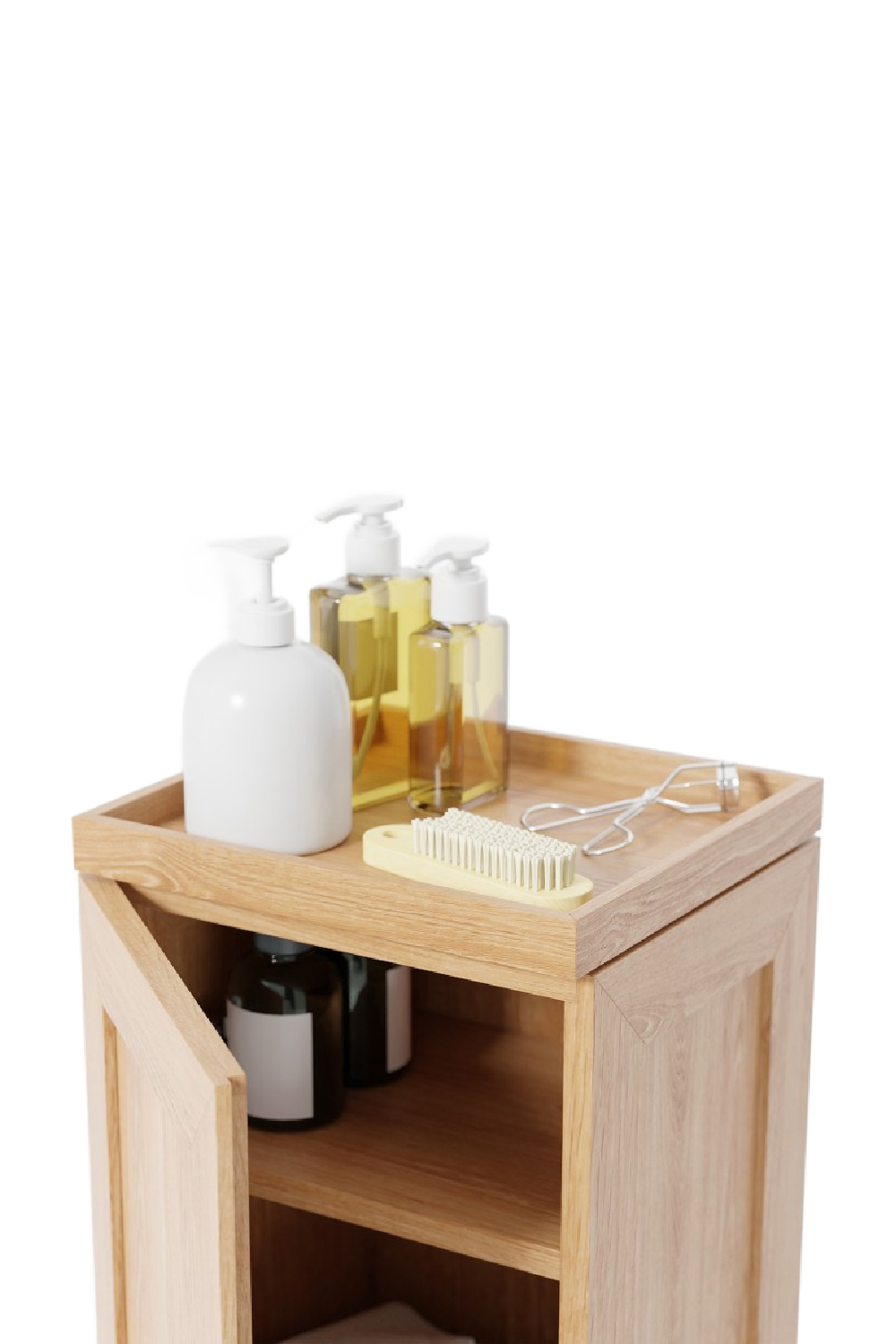 Oak Minimalist Tallboy | Wireworks Cosmos | Oroa.com