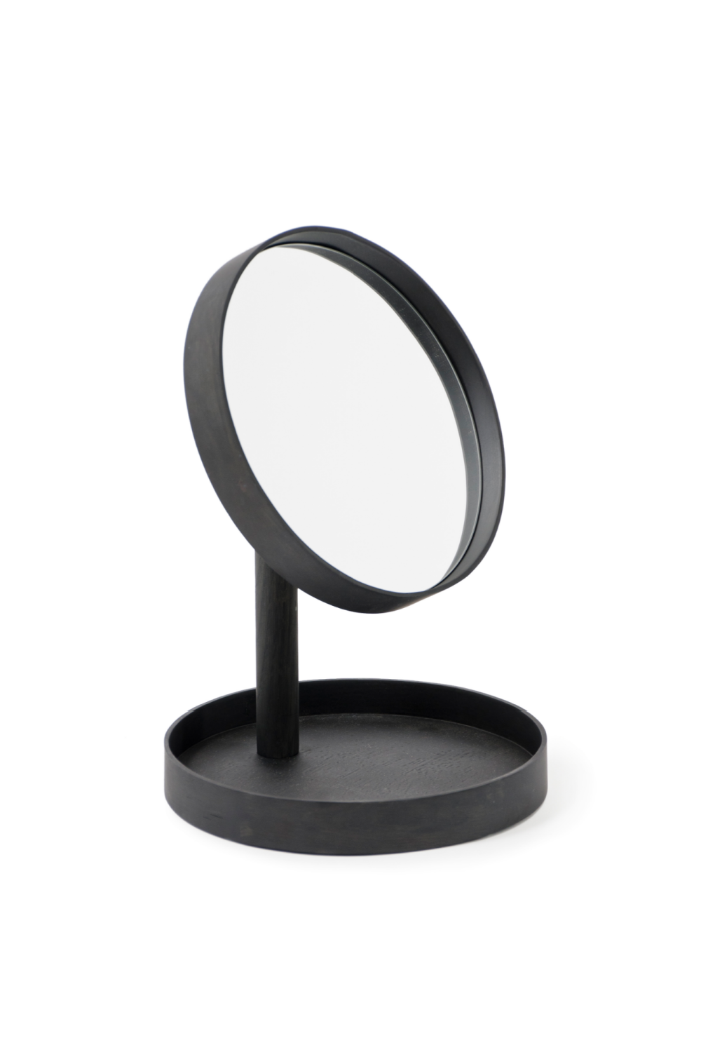Oak Magnifying Vanity Mirror with Storage Tray | Wireworks Look | Oroa.com