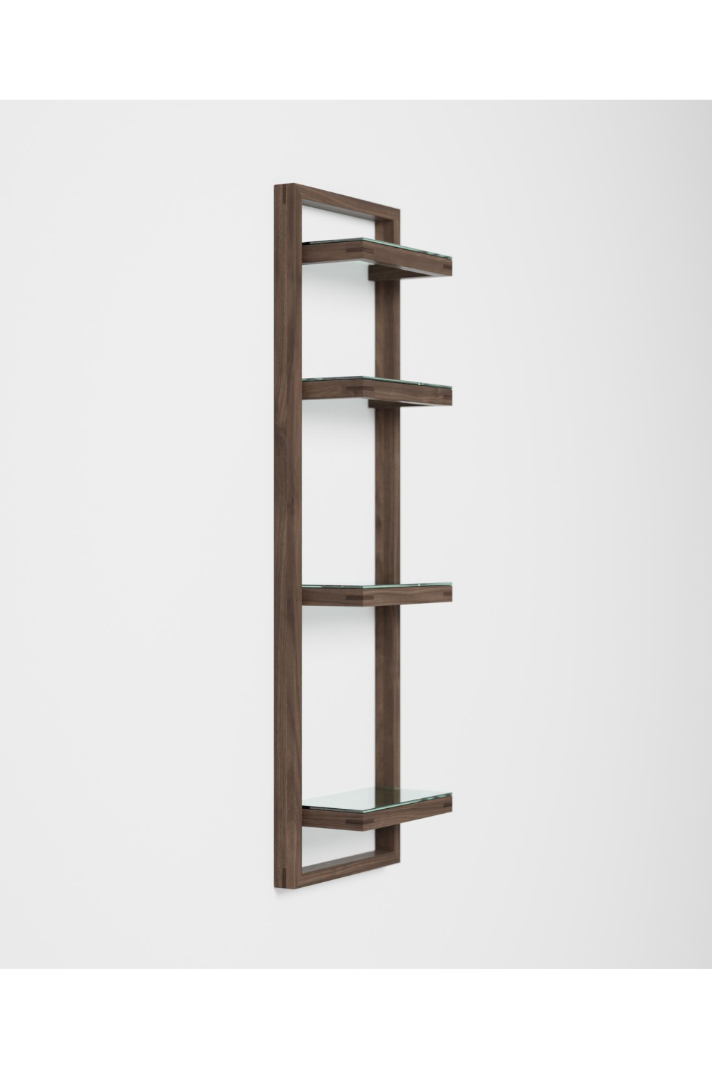 Walnut Bathroom Wall Shelf | Wireworks Zone | Oroa.com