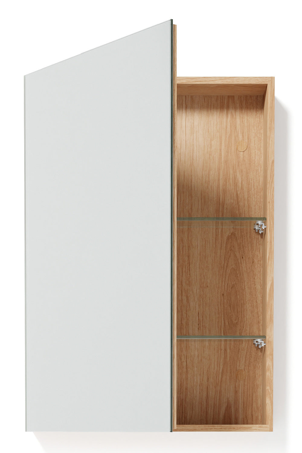 Wooden Bathroom Mirror Cabinet | Wireworks Magnifier | Oroa.com