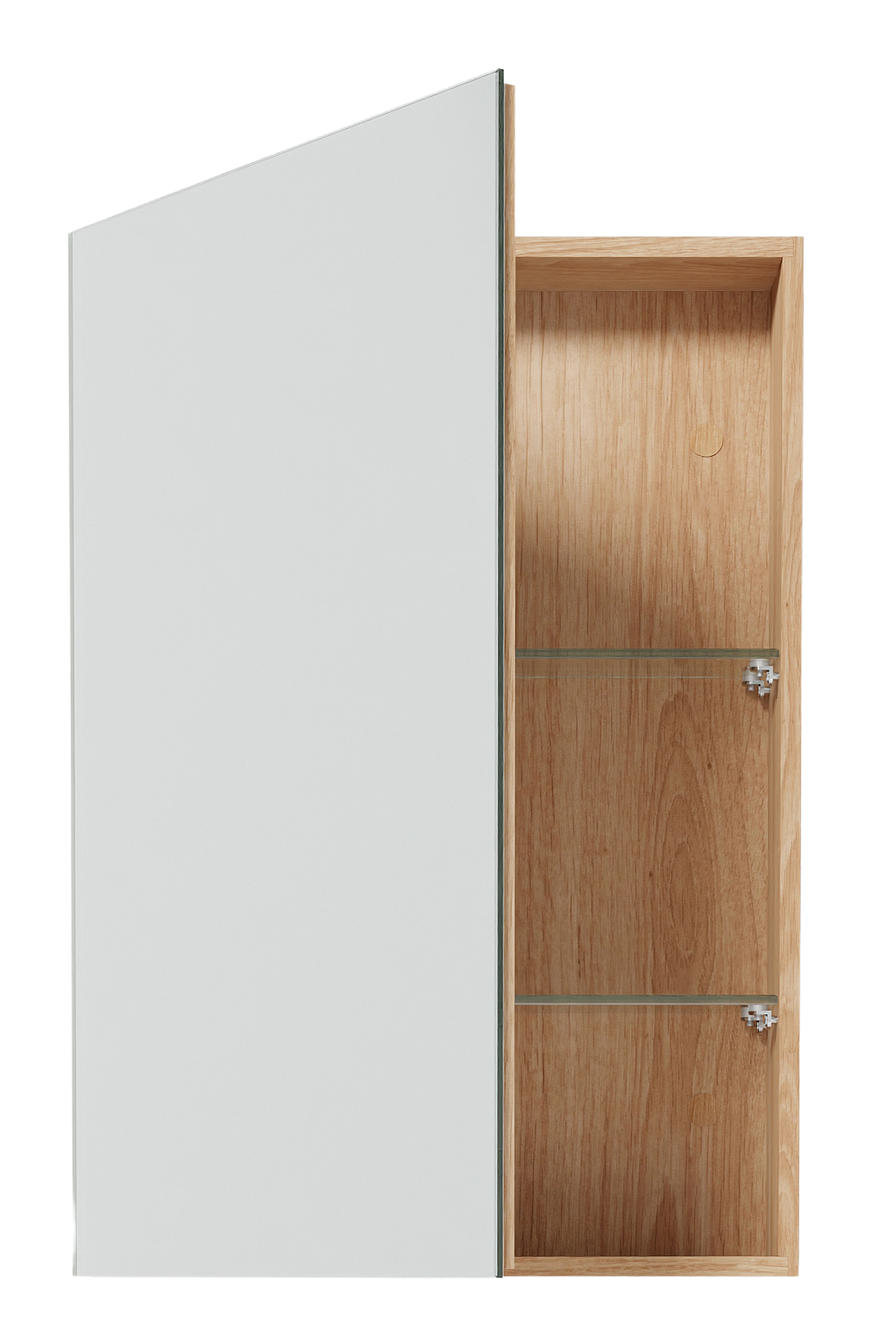 Wooden Bathroom Mirror Cabinet | Wireworks Magnifier | Oroa.com