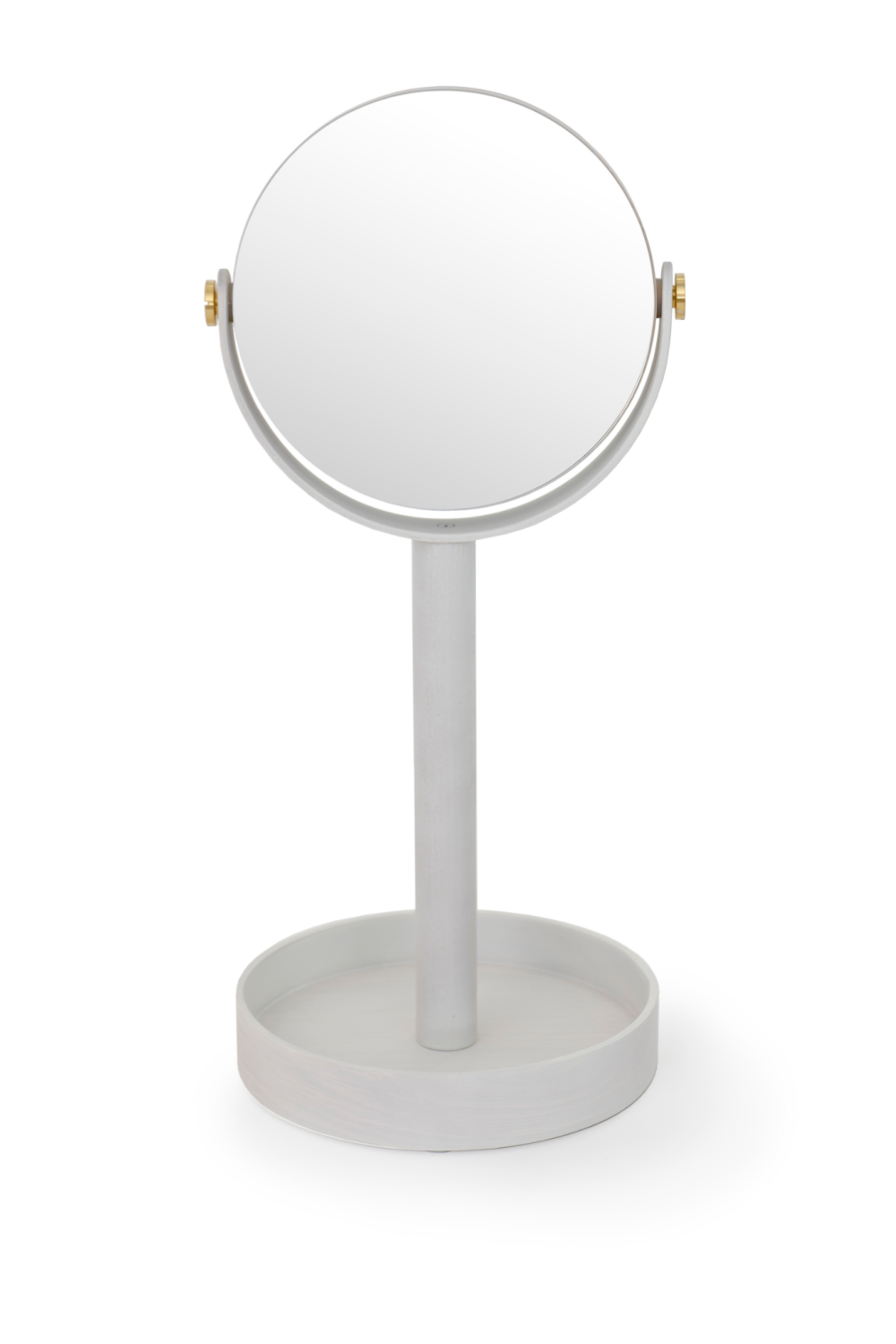 Oak Double Face Mirror with Storage Tray | Wireworks Close-up | Oroa.com