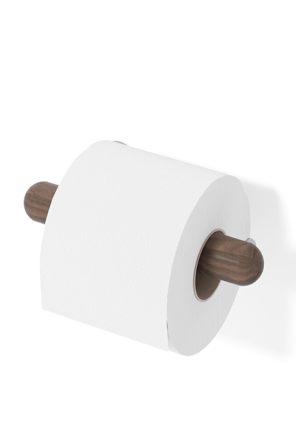 Walnut Toilet Roll Holder | Wireworks Yoku | Oroa.com