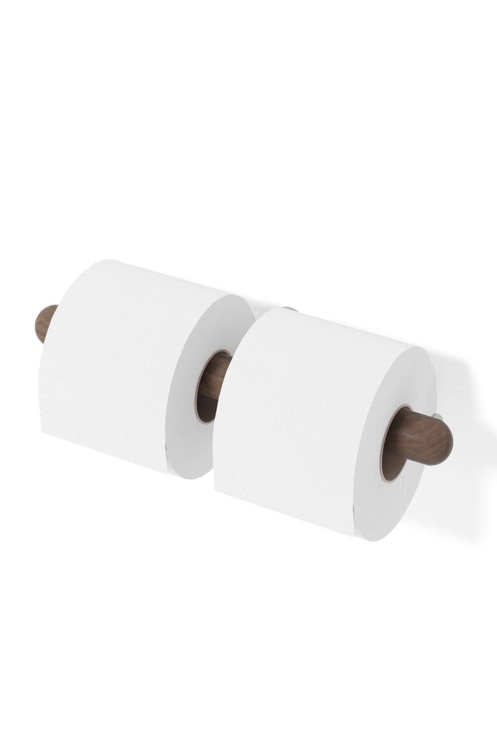 Walnut Toilet Roll Holder | Wireworks Yoku | Oroa.com
