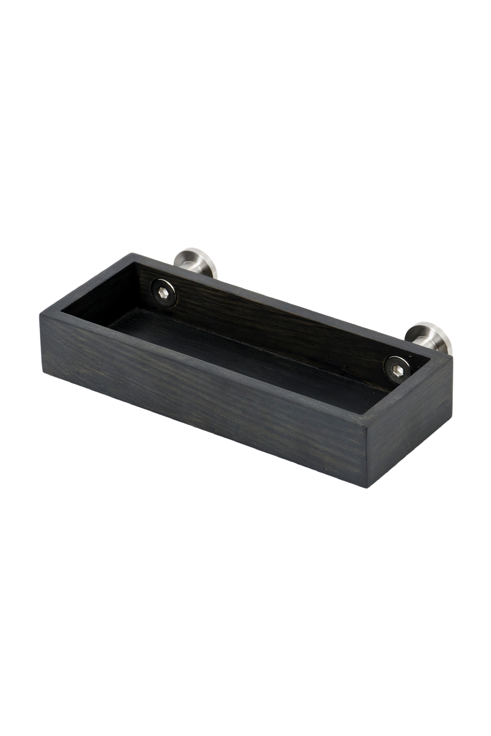 Black Wooden Tray Shelf | Wireworks Yoku | Oroa.com