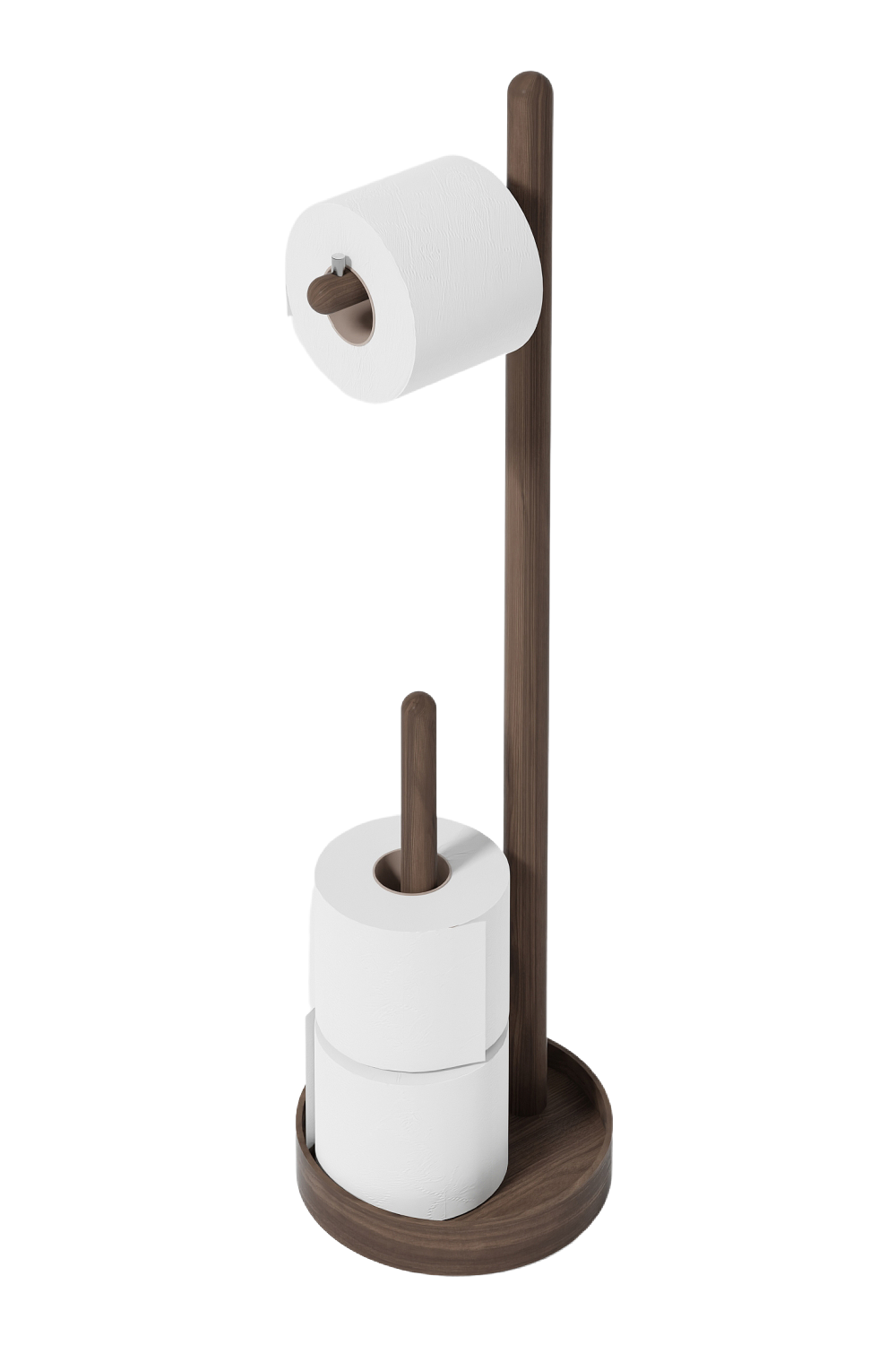 Wooden Minimalist Roll Holder | Wireworks Yoku | Oroa.com