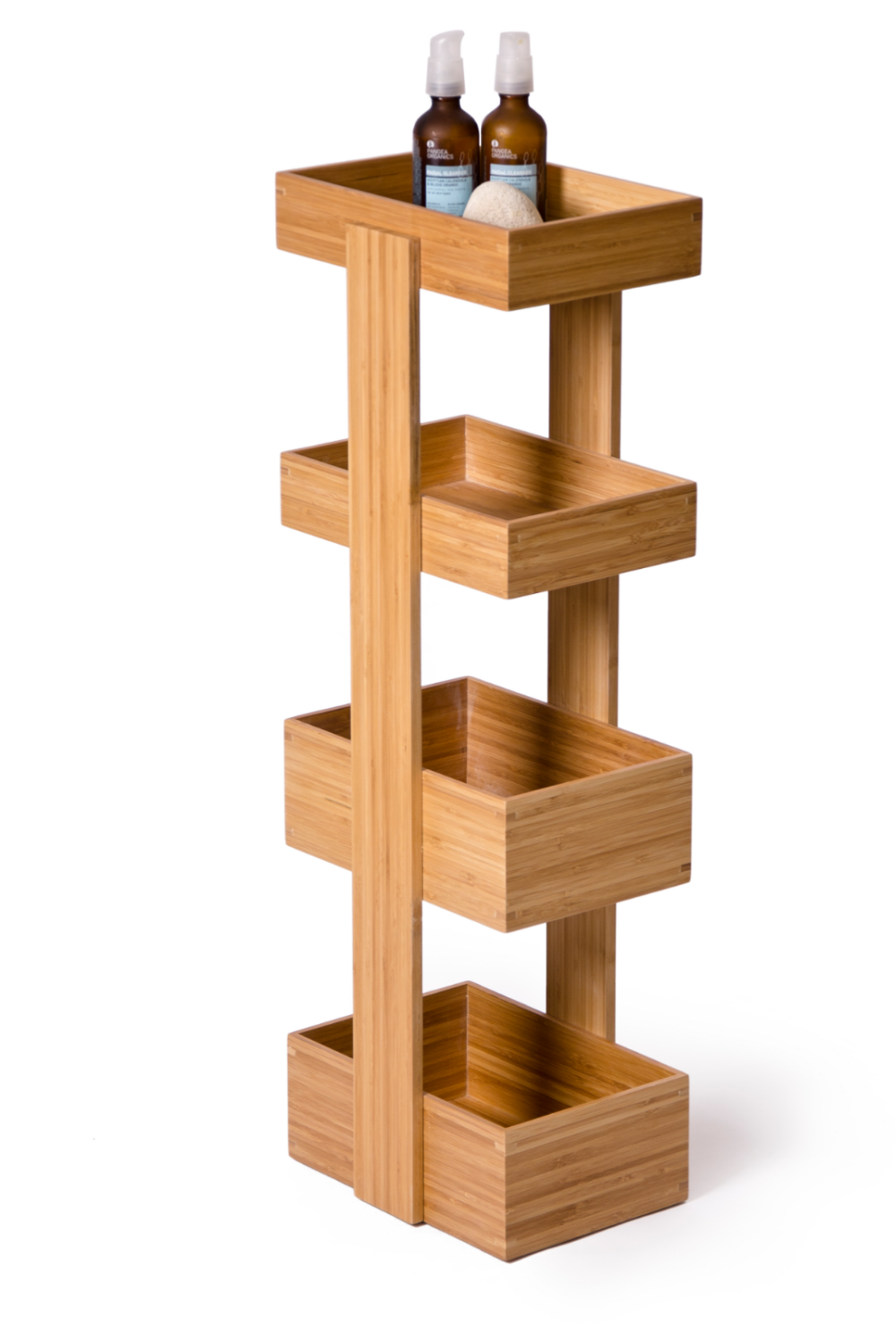 4 Tray Bamboo Storage Caddy | Wireworks Arena | Oroa.com