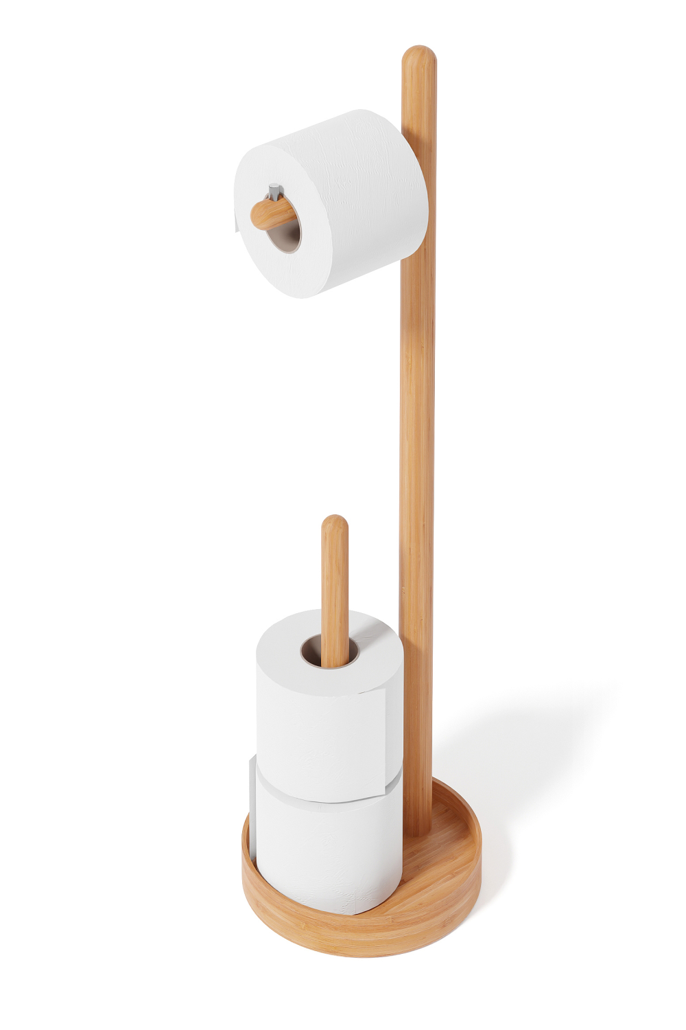 Wooden Minimalist Roll Holder | Wireworks Yoku | Oroa.com
