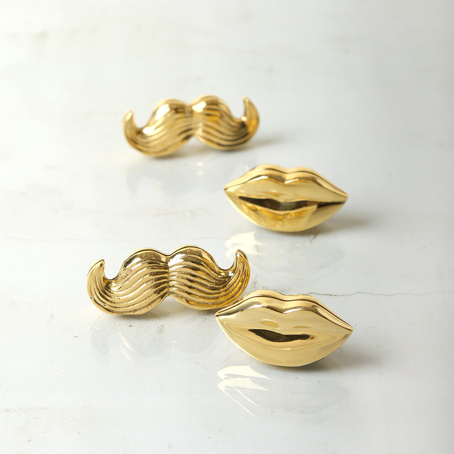 Gold Place Card Holder Set (4) | Jonathan Adler Mr. & Mrs. Muse | Oroa.com