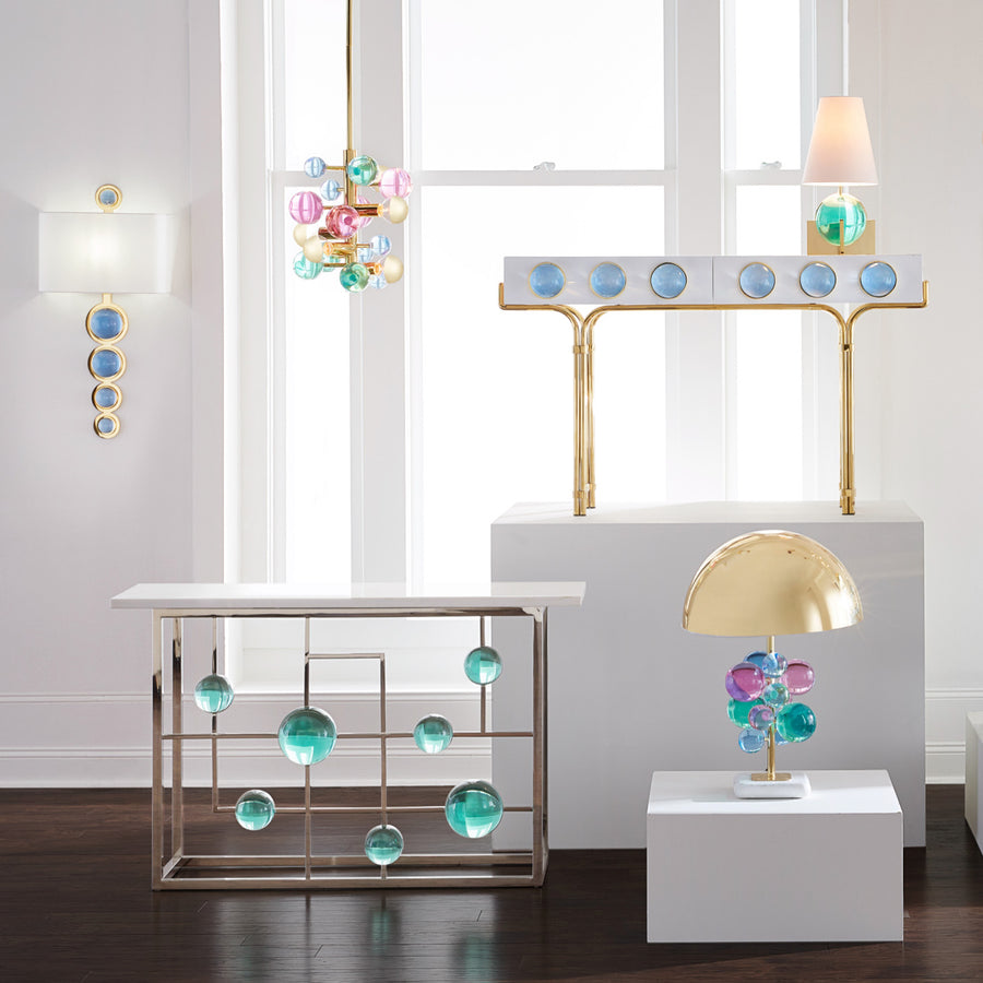 Blue Spheres Wall Light | Jonathan Adler Globo Oroa.com