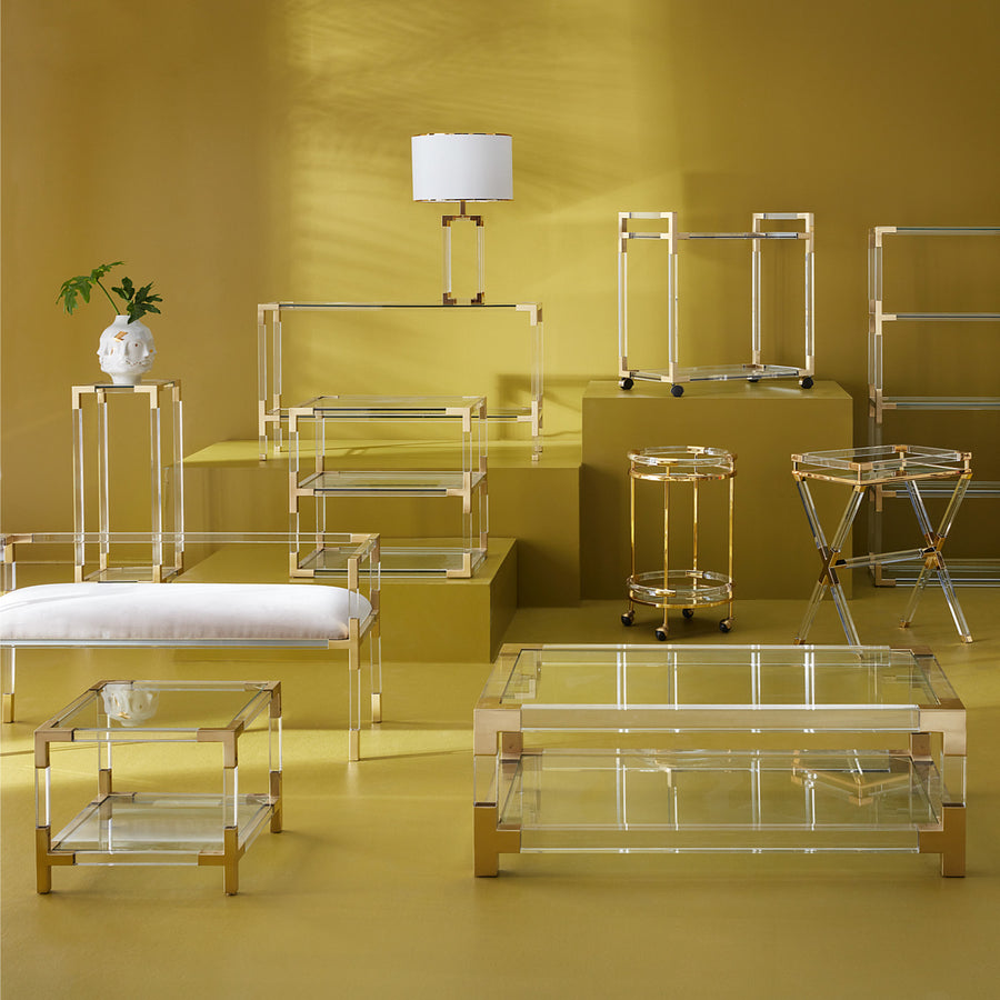 Two-Tier Glass Accent Table | Jonathan Adler Jacques | Oroa.com