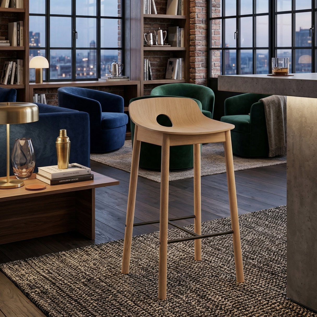 Classic Oak Counter Stool | Oroa.com
