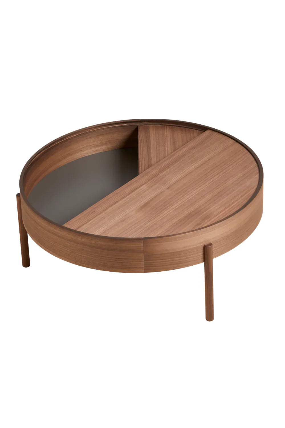 Contemporary Round Coffee Table L | WOUD Arc | OROA.com
