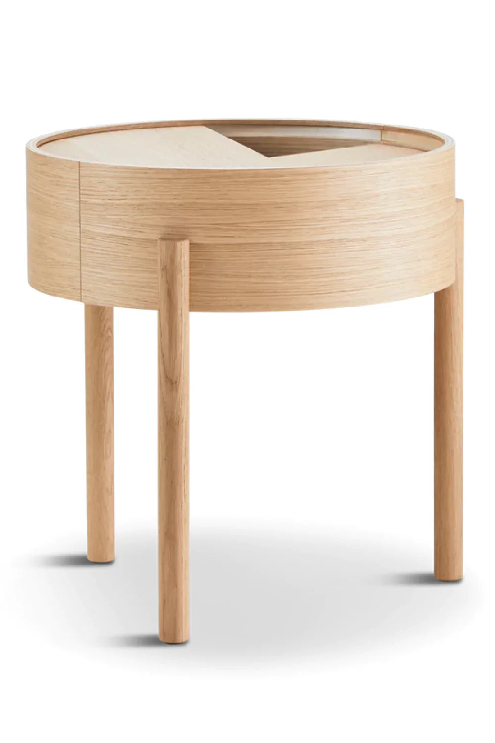 Contemporary Round Side Table | WOUD Arc | OROA.com