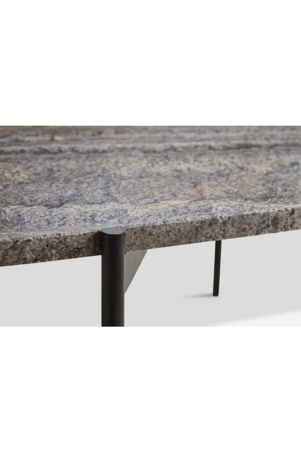 Travertine Organic Occasional Table L | WOUD La Terra | OROA.com
