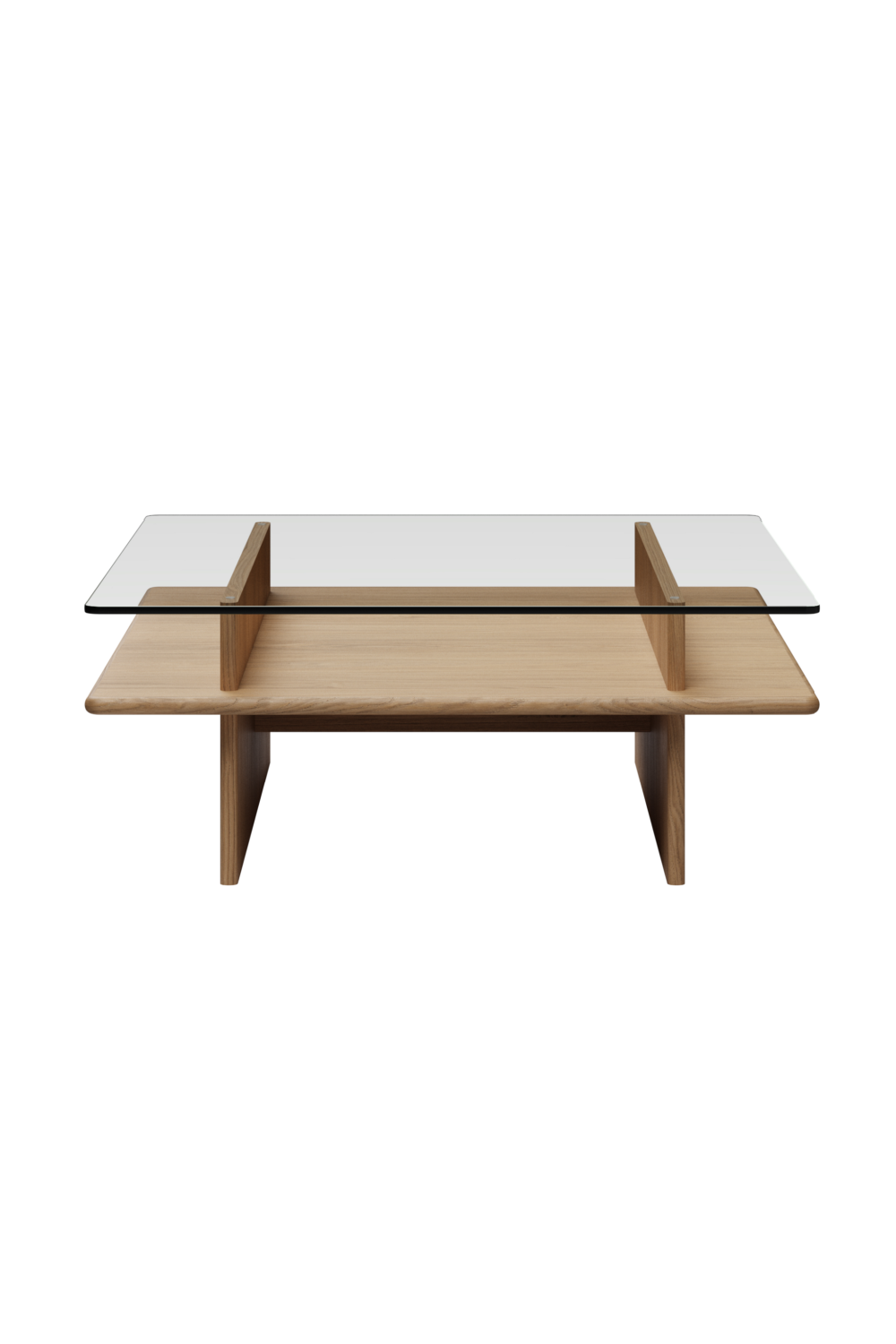 Glass Top Coffee Table | WOUD Parallel | OROA.com