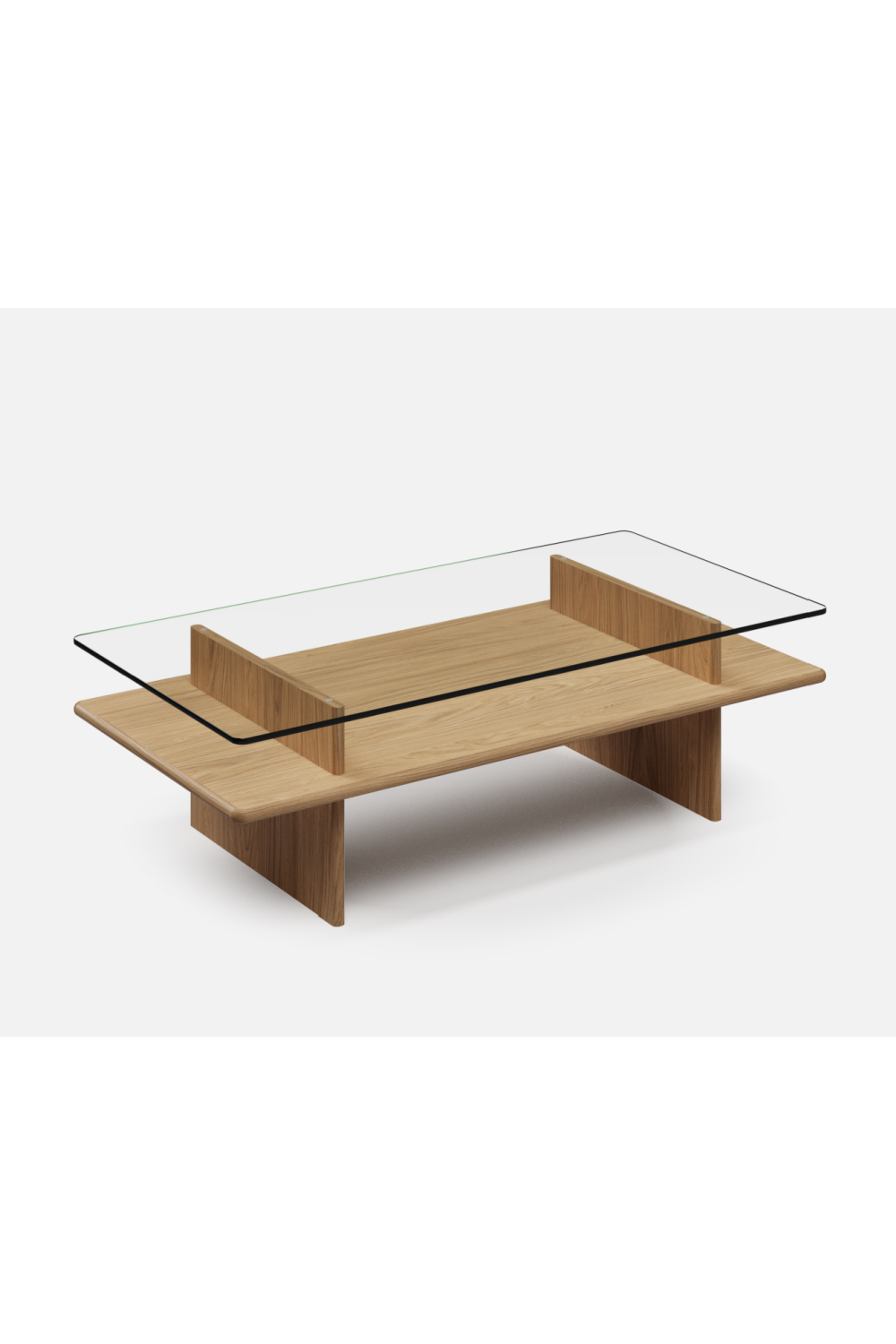 Glass Top Coffee Table | WOUD Parallel | OROA.com