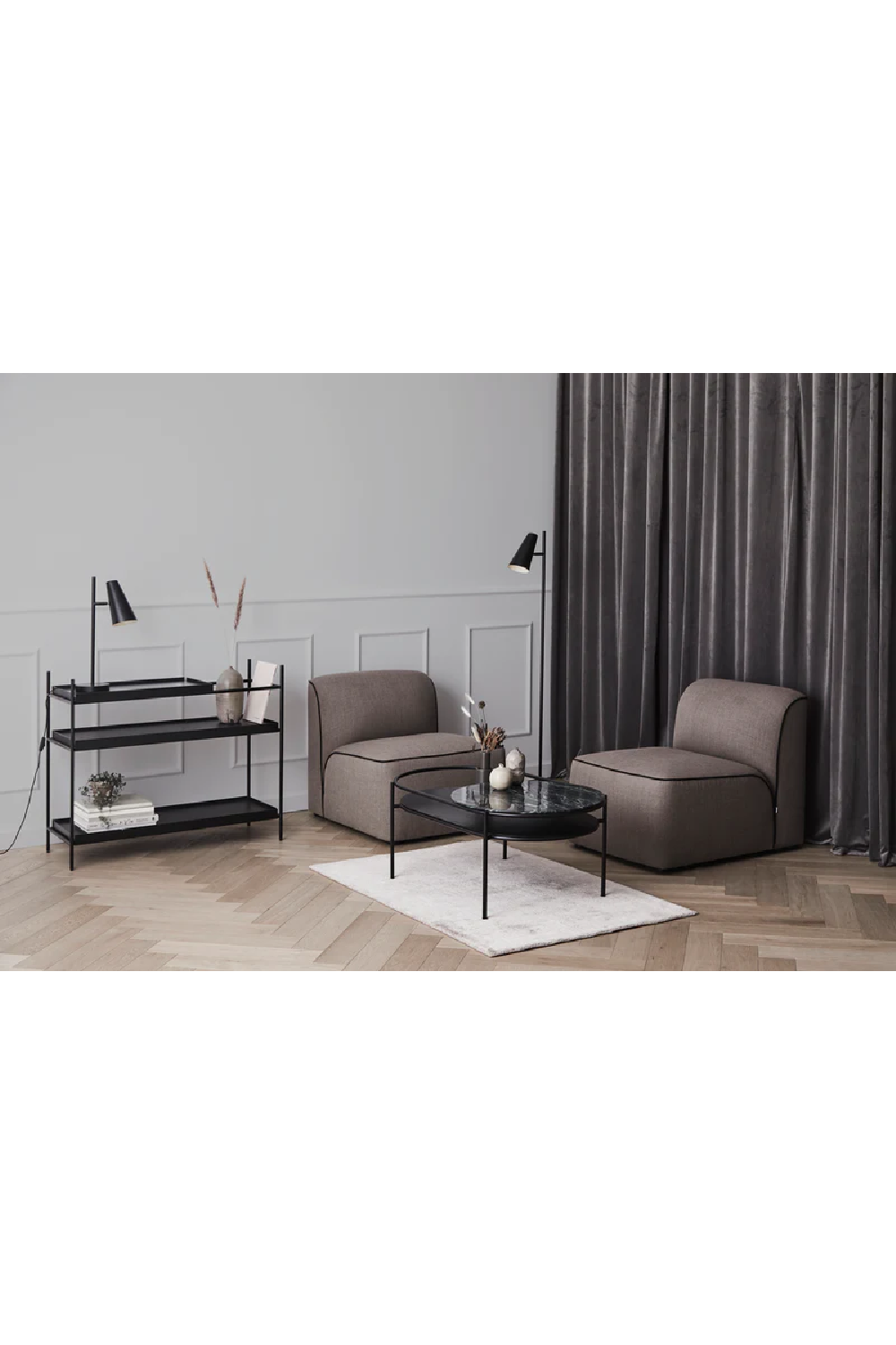 Customizable Painted Oak Shelf | WOUD Tray Shelf | OROA.com