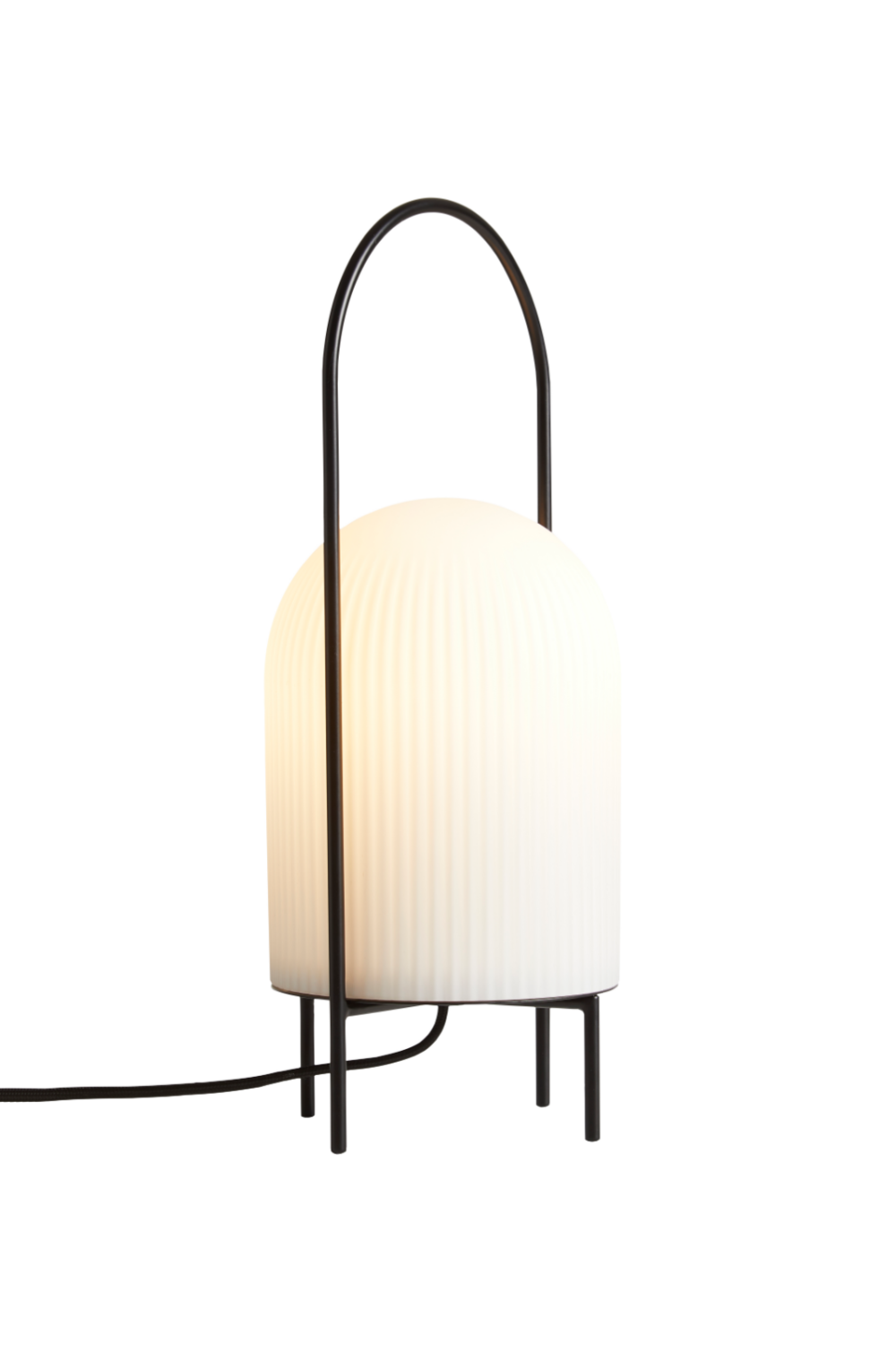 White Glass Contemporary Table Lamp | WOUD Ghost | OROA.com