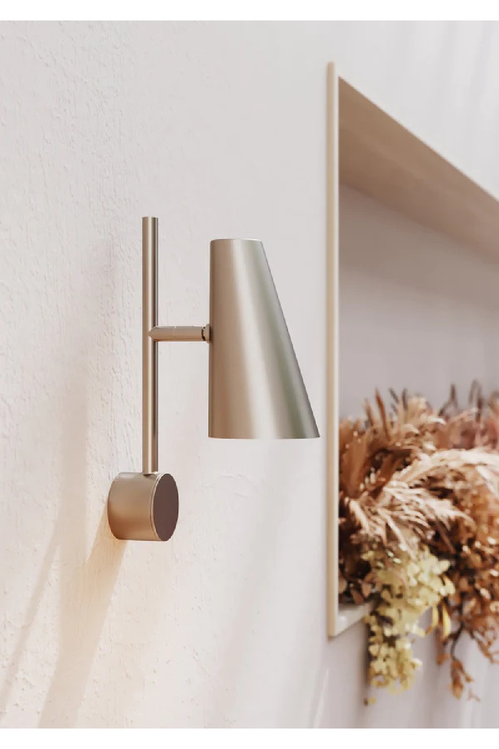 Conical Plated Wall Lamp | WOUD Cono | OROA.com