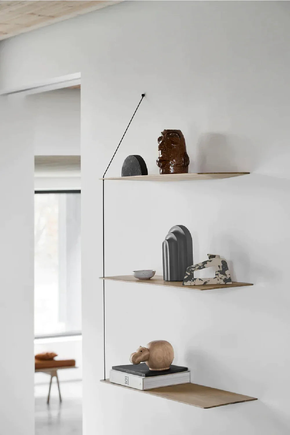 Modern Minimalist Wall Shelf L | WOUD Stedge | OROA.com