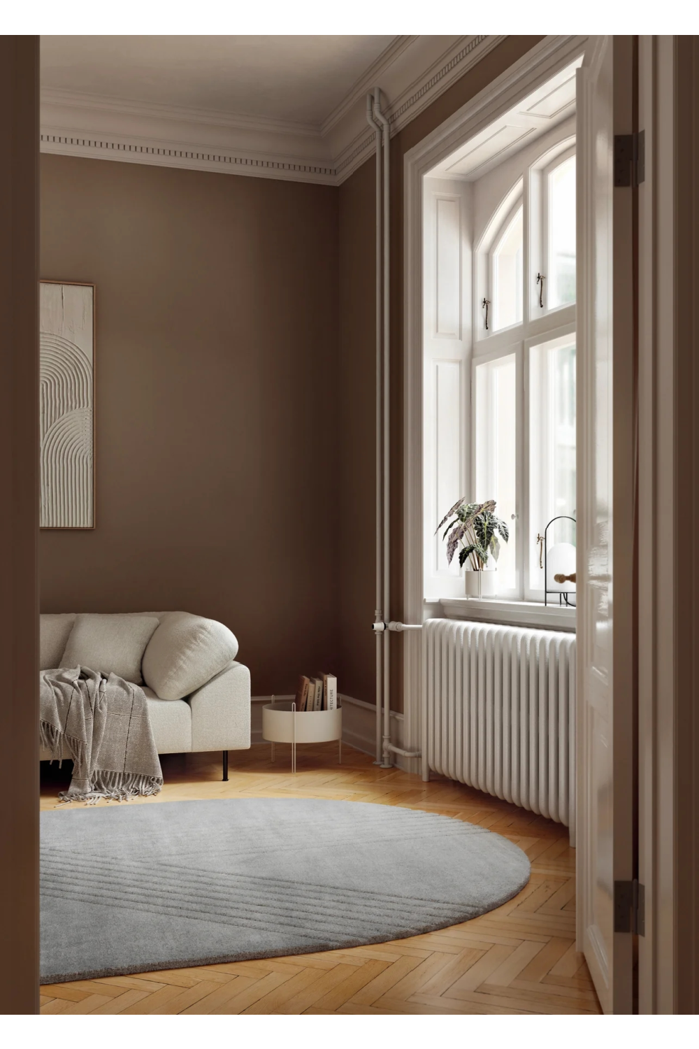 Oval Hand-Tufted Wool Rug 6'10 x 12' | WOUD Kyoto | OROA.com