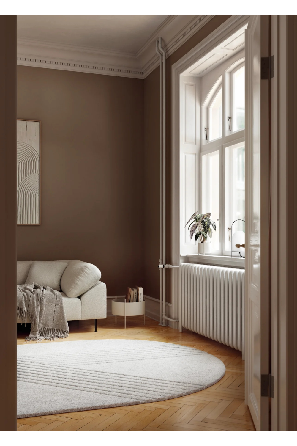 Oval Hand-Tufted Wool Rug 6'10 x 12' | WOUD Kyoto | OROA.com