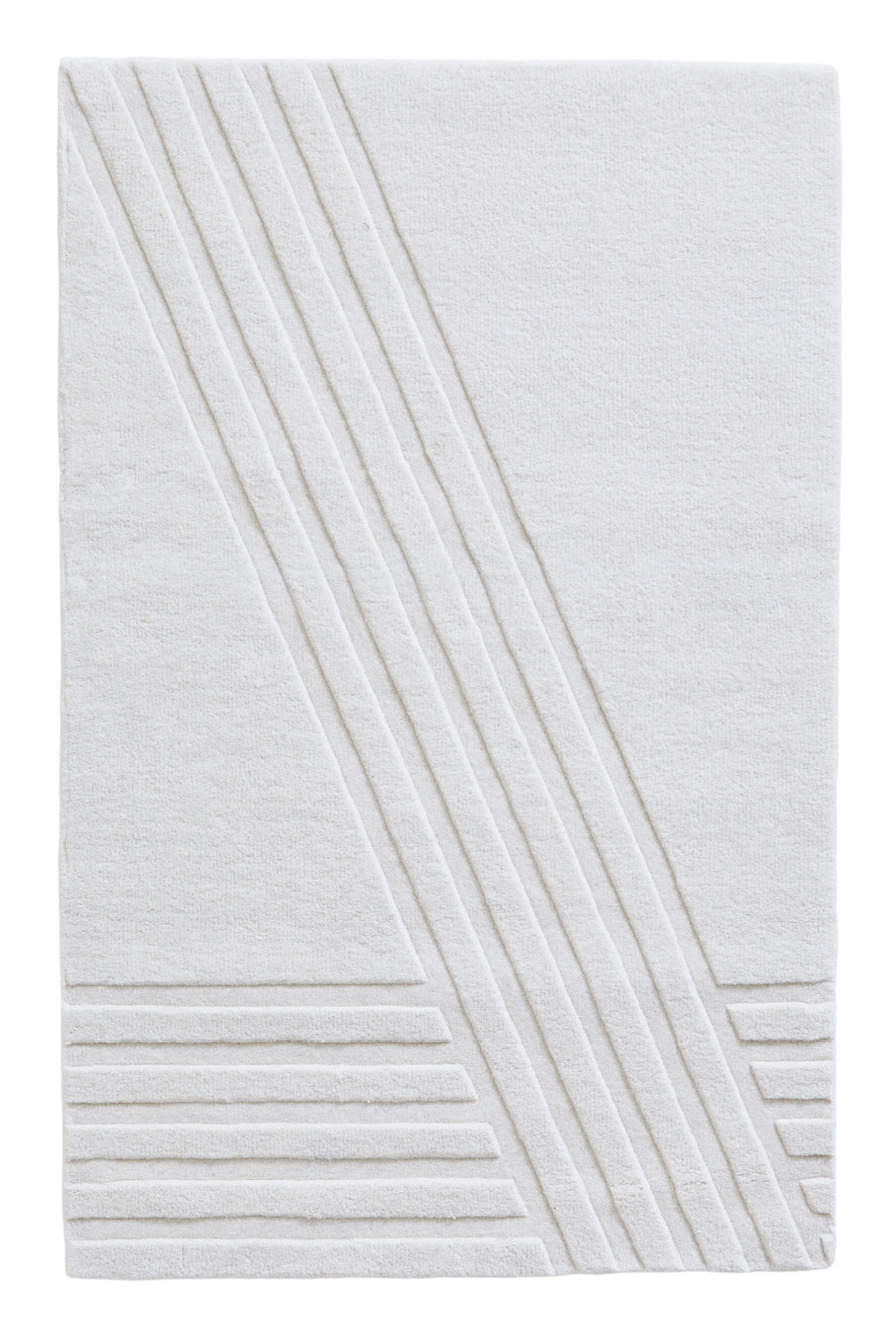 Off White Wool Rug | WOUD Kyoto | OROA.com