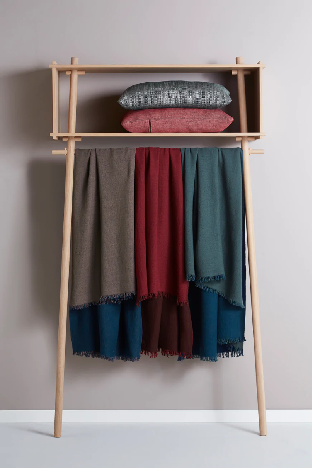 Merino Wool Woven Throw | WOUD Double | OROA.com