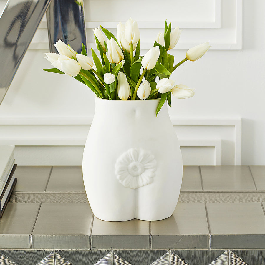 Unglazed Porcelain Vase | Jonathan Adler Edie | Oroa.com